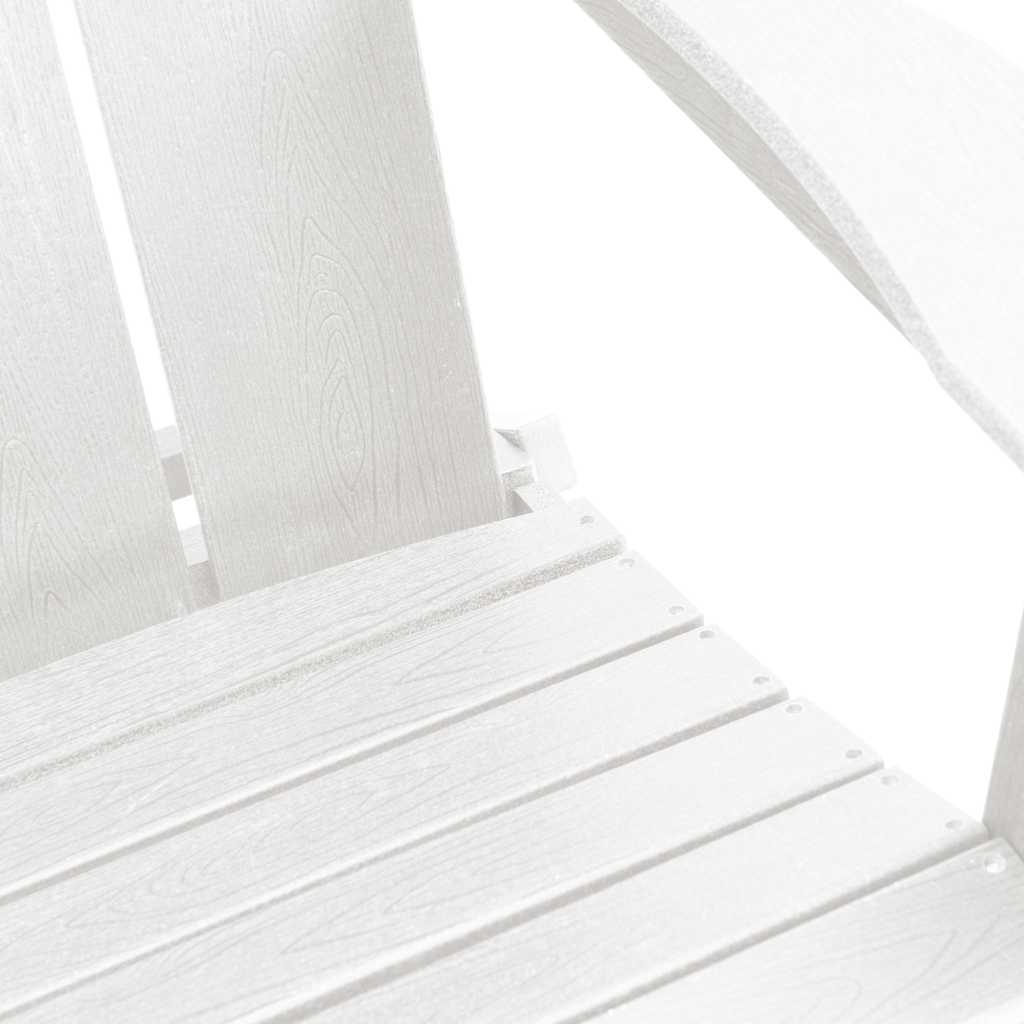 vidaXL Καρέκλα Κήπου 2 pcs Λευκό 80.5 x 74.5 x 92 εκ Πολυαιθυλένιο