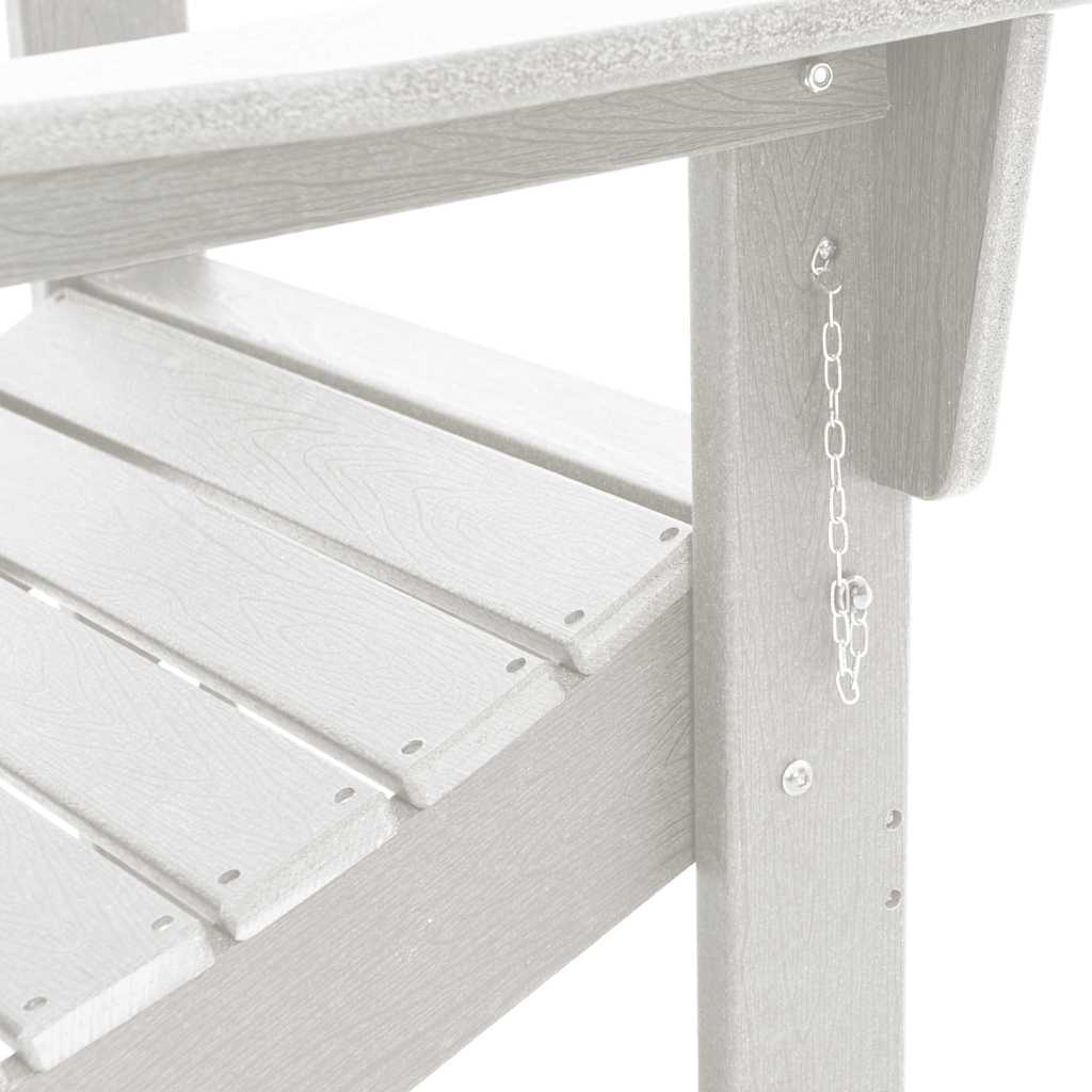 vidaXL Καρέκλα Κήπου 2 pcs Λευκό 80.5 x 74.5 x 92 εκ Πολυαιθυλένιο