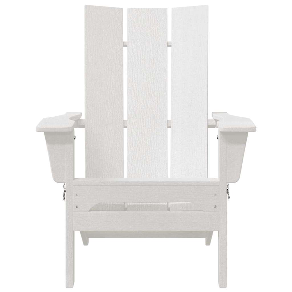 vidaXL Καρέκλα Κήπου 2 pcs Λευκό 80.5 x 74.5 x 92 εκ Πολυαιθυλένιο