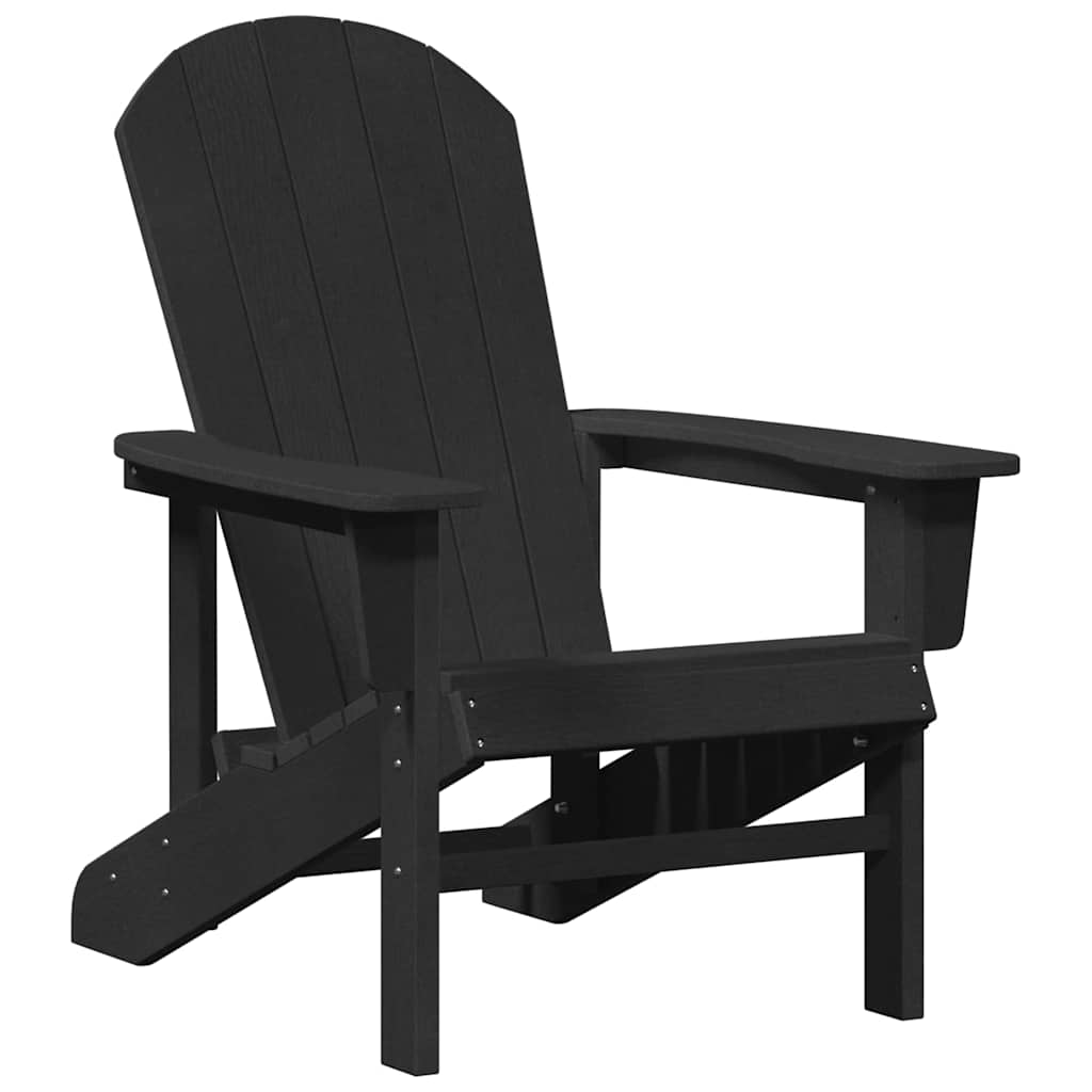 vidaXL Καρέκλα Κήπου 2 pcs Μαύρο 82 x 74 x 92 εκ. Πολυαιθυλένιο