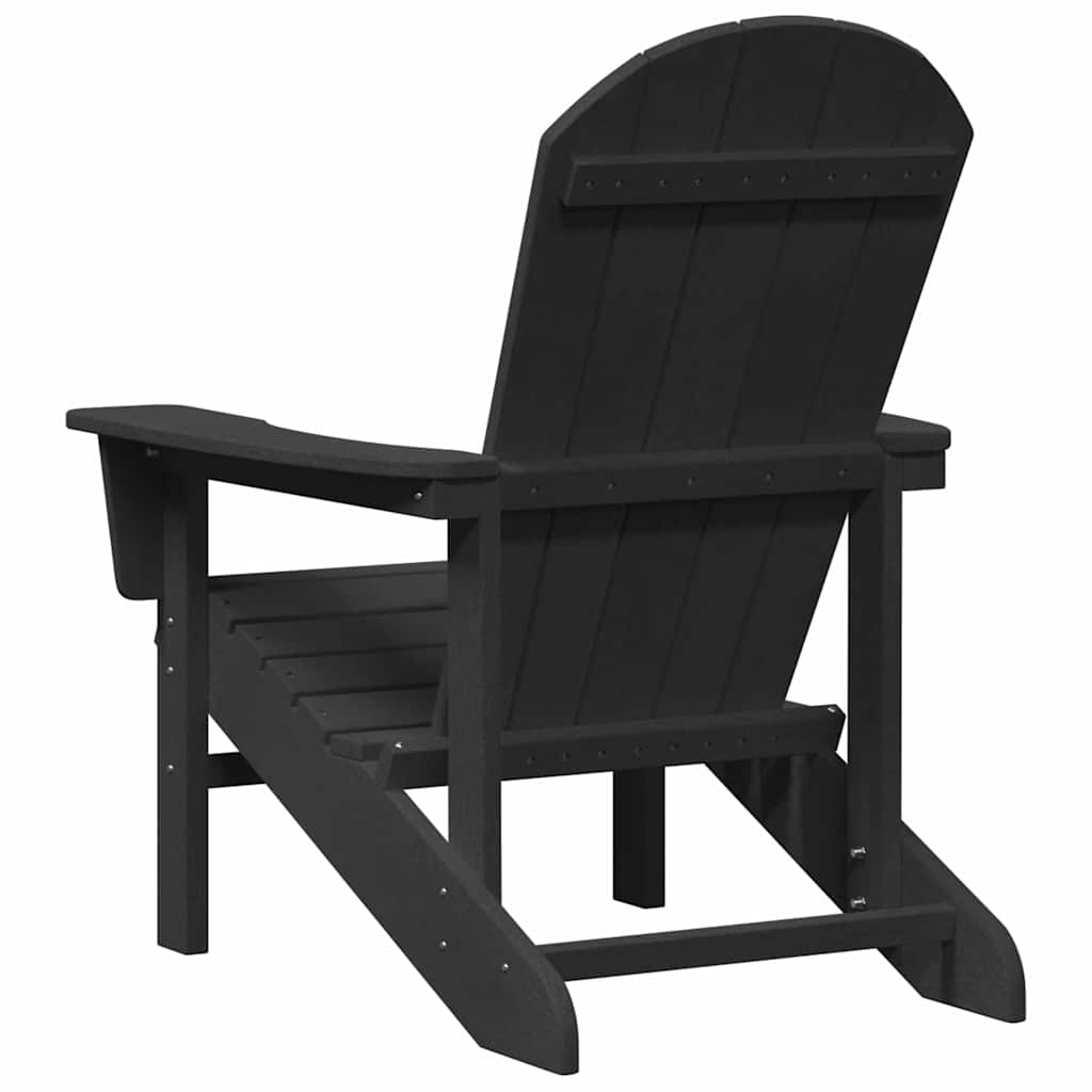 vidaXL Καρέκλα Κήπου 2 pcs Μαύρο 82 x 74 x 92 εκ. Πολυαιθυλένιο