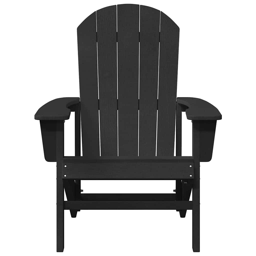 vidaXL Καρέκλα Κήπου 2 pcs Μαύρο 82 x 74 x 92 εκ. Πολυαιθυλένιο