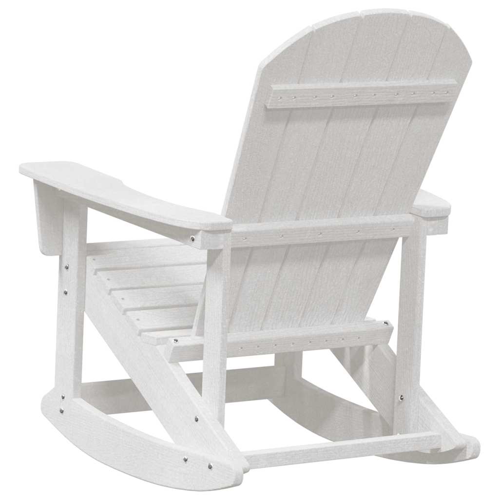 vidaXL Καρέκλες Ροκάντας Adirondack 2 pcs Λευκό HDPE