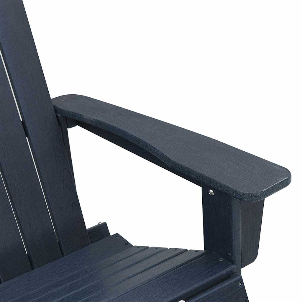 vidaXL Καρέκλες Ροκάντας Adirondack 2 pcs Σκούρο μπλε HDPE