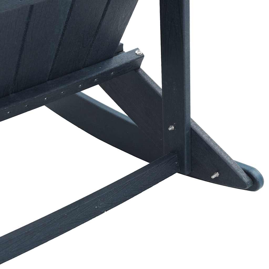 vidaXL Καρέκλες Ροκάντας Adirondack 2 pcs Σκούρο μπλε HDPE