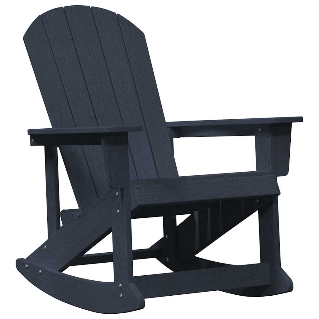 vidaXL Καρέκλες Ροκάντας Adirondack 2 pcs Σκούρο μπλε HDPE