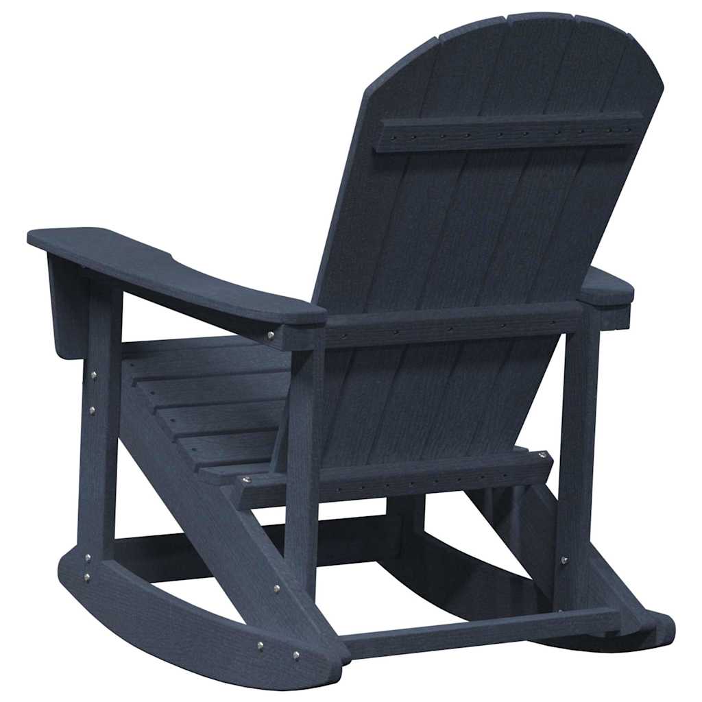 vidaXL Καρέκλες Ροκάντας Adirondack 2 pcs Σκούρο μπλε HDPE