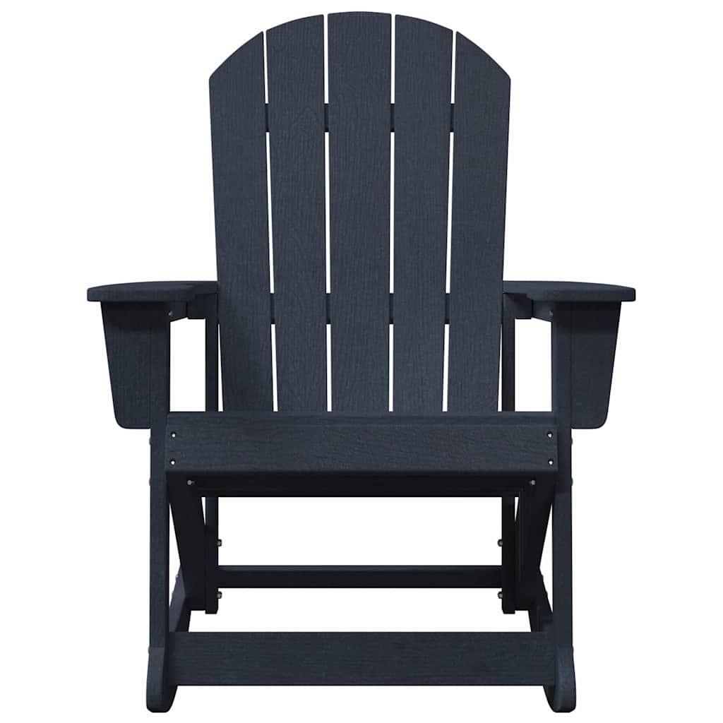 vidaXL Καρέκλες Ροκάντας Adirondack 2 pcs Σκούρο μπλε HDPE