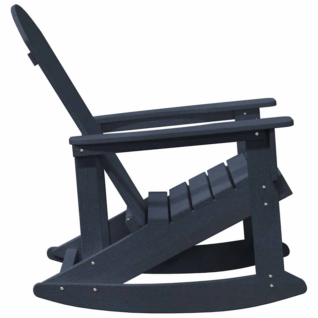 vidaXL Καρέκλες Ροκάντας Adirondack 2 pcs Σκούρο μπλε HDPE