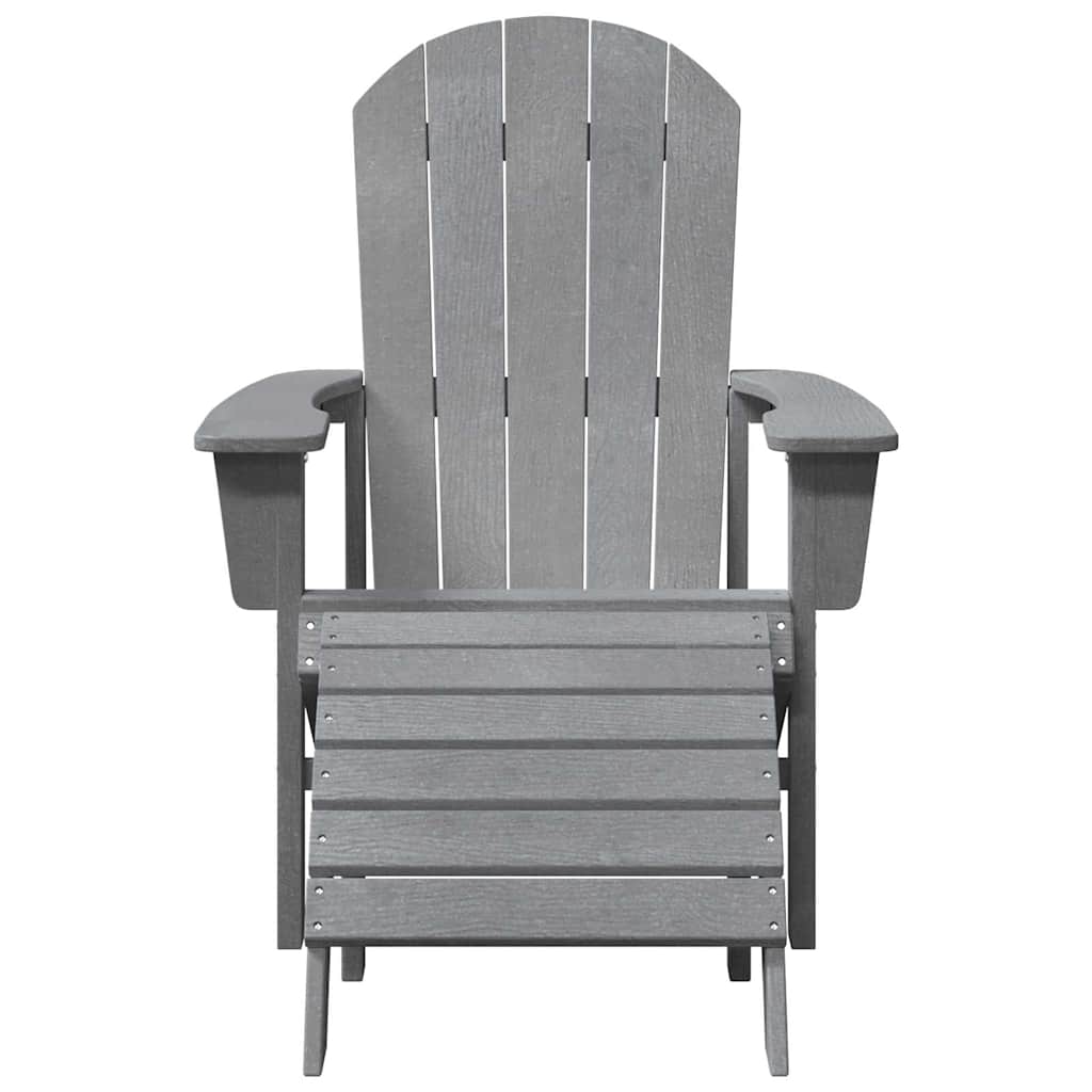 vidaXL Καρέκλα Κήπου 2 pcs Ανοιχτό γκρι 83 x 74 x 92 εκ Πολυαιθυλένιο