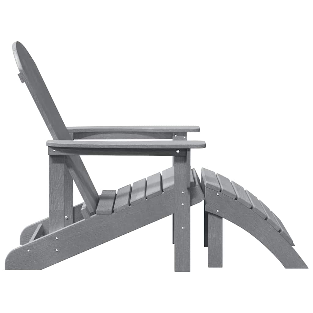 vidaXL Καρέκλα Κήπου 2 pcs Ανοιχτό γκρι 83 x 74 x 92 εκ Πολυαιθυλένιο