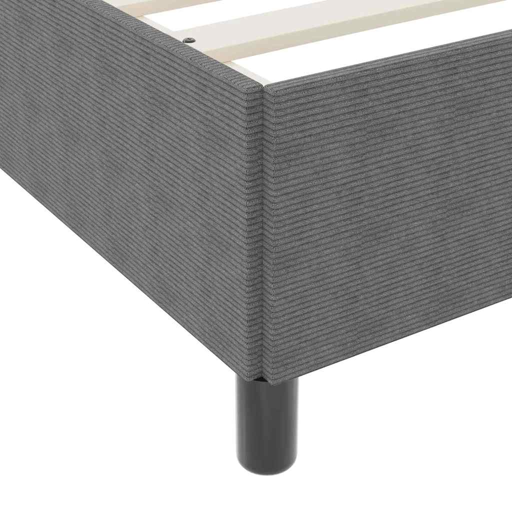 vidaXL Κρεβάτι με ελατήρια Ανοιχτό γκρι 90 x 200 cm