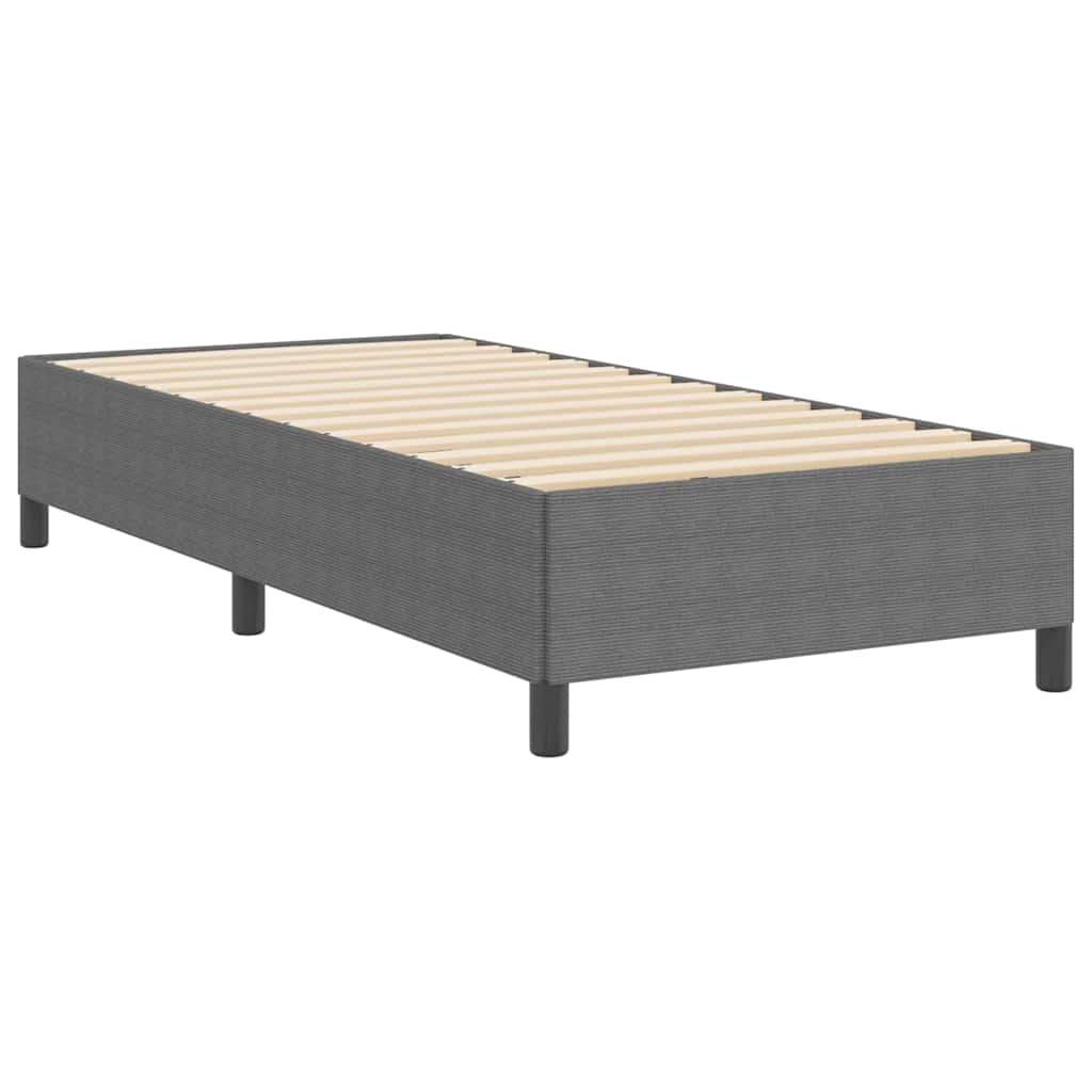 vidaXL Κρεβάτι με ελατήρια Ανοιχτό γκρι 90 x 200 cm