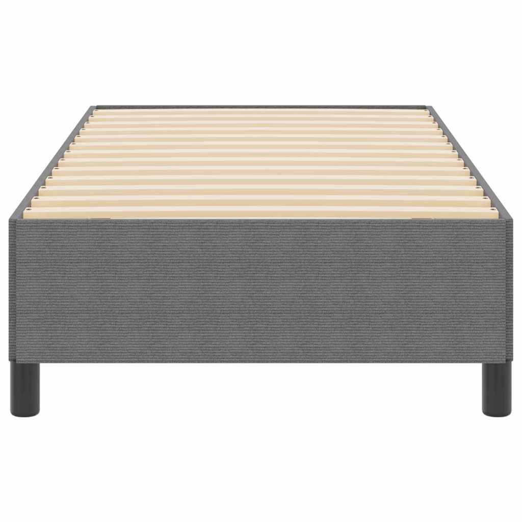 vidaXL Κρεβάτι με ελατήρια Ανοιχτό γκρι 90 x 200 cm