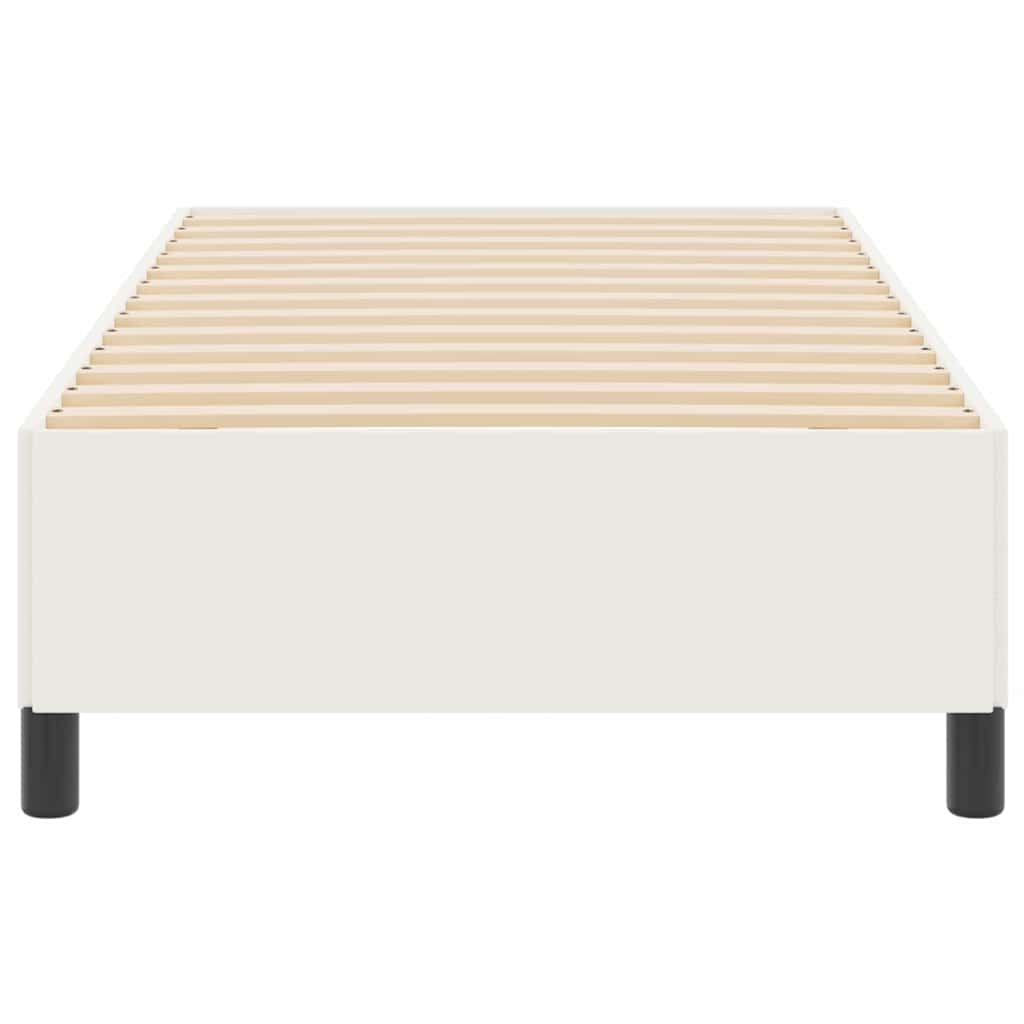 vidaXL Κρεβάτι με ελατήρια Κρεμ 90 x 200 cm Υφασμάτινο Κορντουρά
