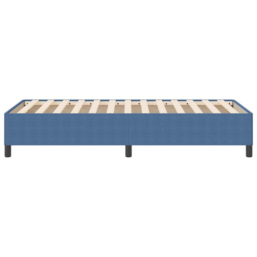 vidaXL Κρεβάτι με ελατήρια Μπλε 90 x 200 cm Υφασμάτινο Κορντουρά