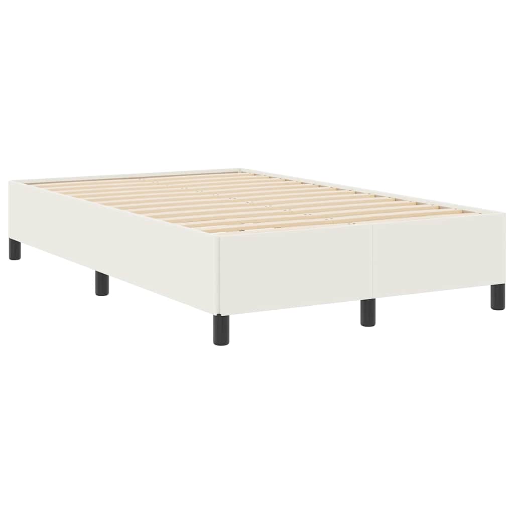 vidaXL Κρεβάτι με ελατήρια Κρεμ 120 x 190 cm Υφασμάτινο Κορντουρά