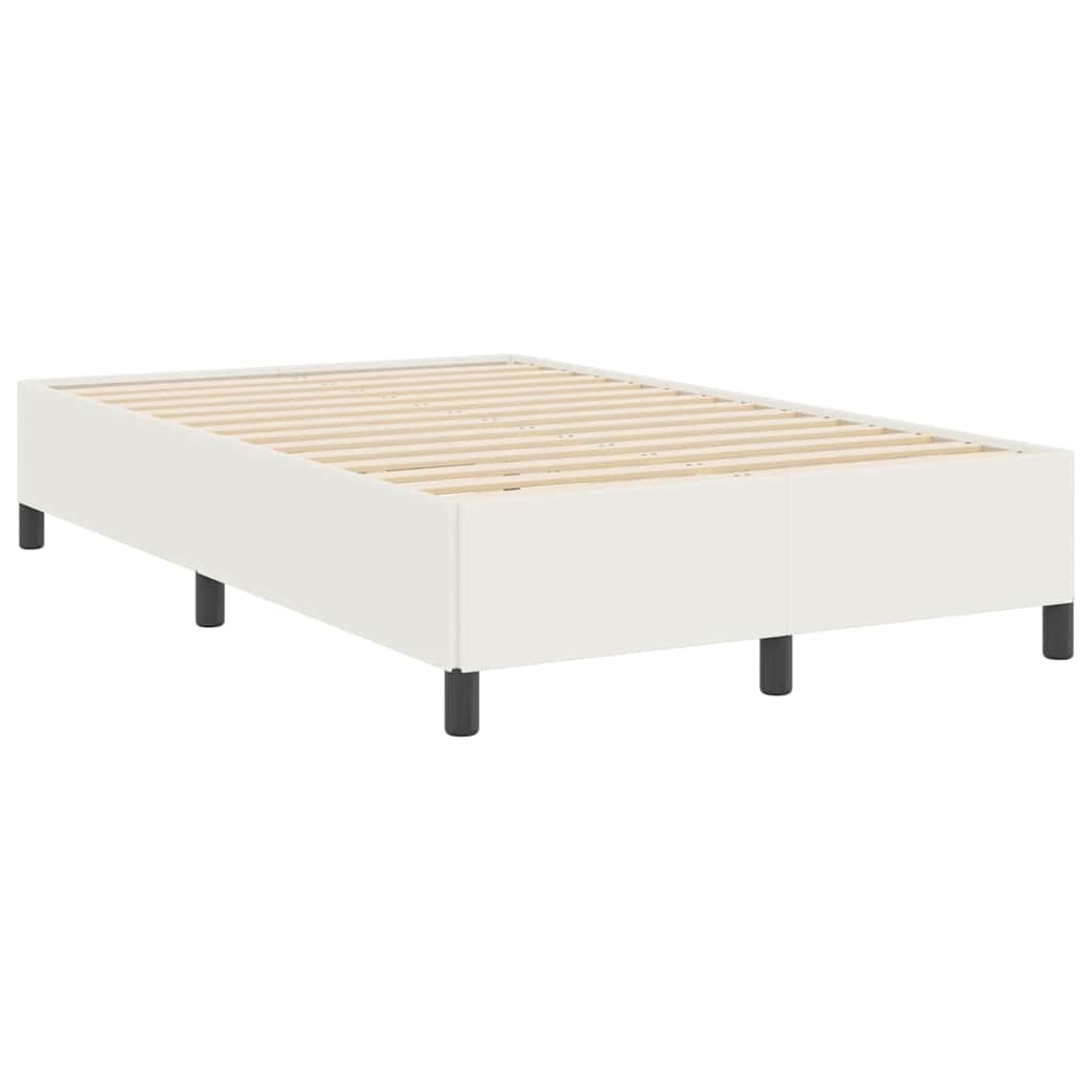 vidaXL Κρεβάτι με ελατήρια Κρεμ 120 x 190 cm Υφασμάτινο Κορντουρά