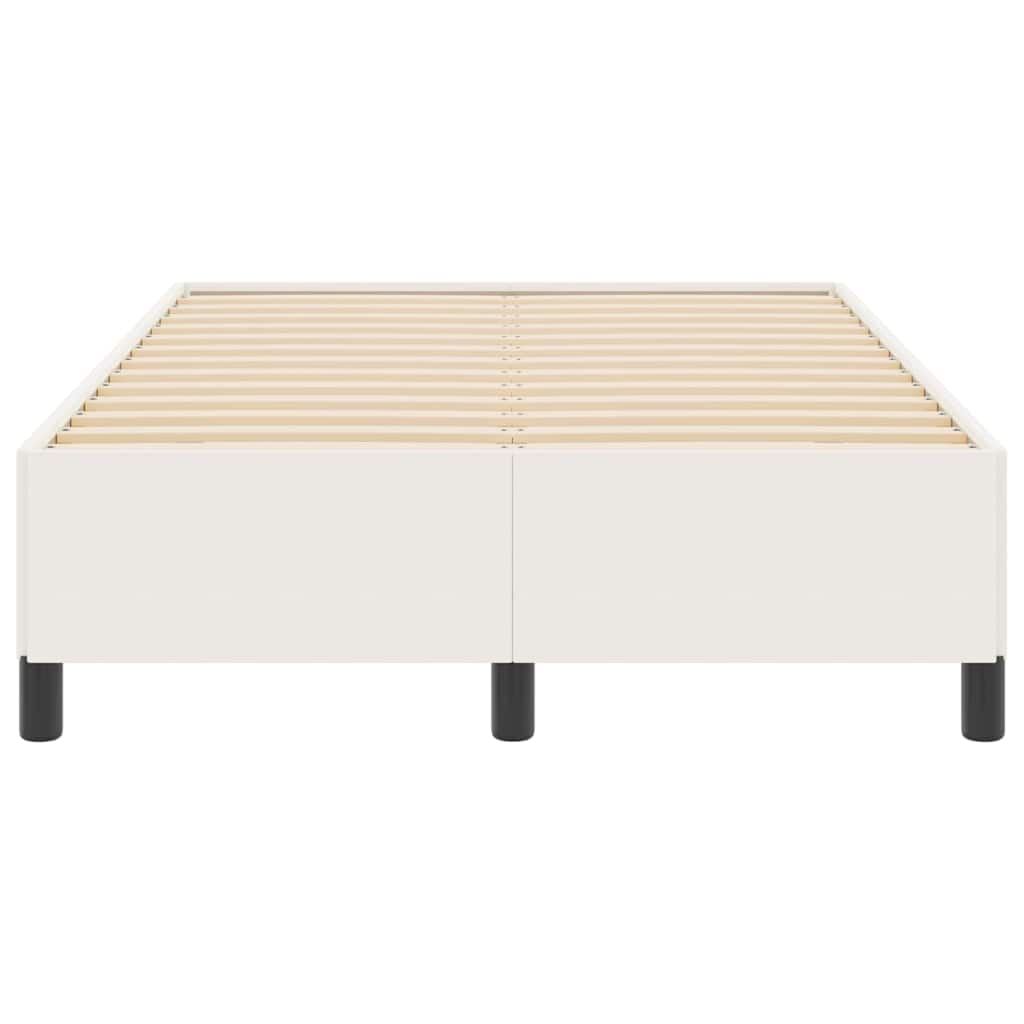 vidaXL Κρεβάτι με ελατήρια Κρεμ 120 x 190 cm Υφασμάτινο Κορντουρά
