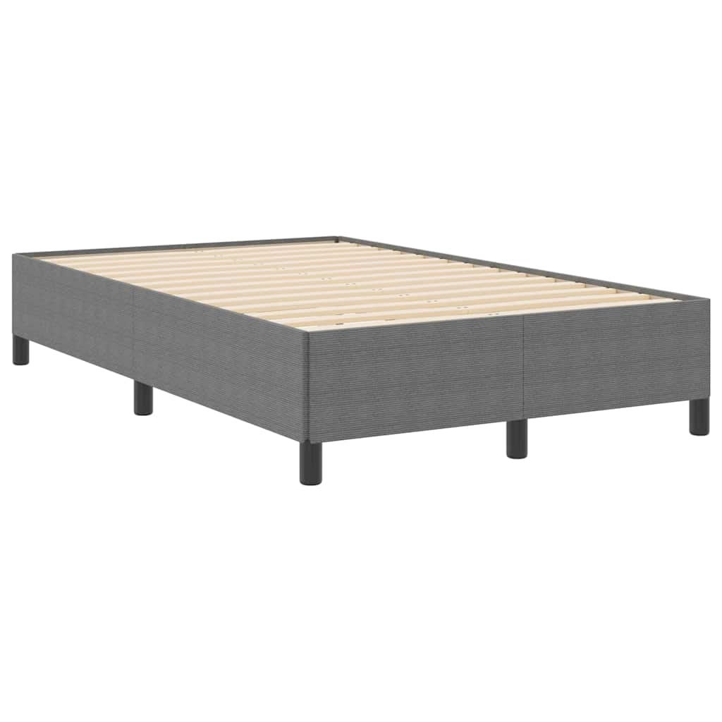 vidaXL Κρεβάτι με ελατήρια Ανοιχτό γκρι 120 x 200 cm