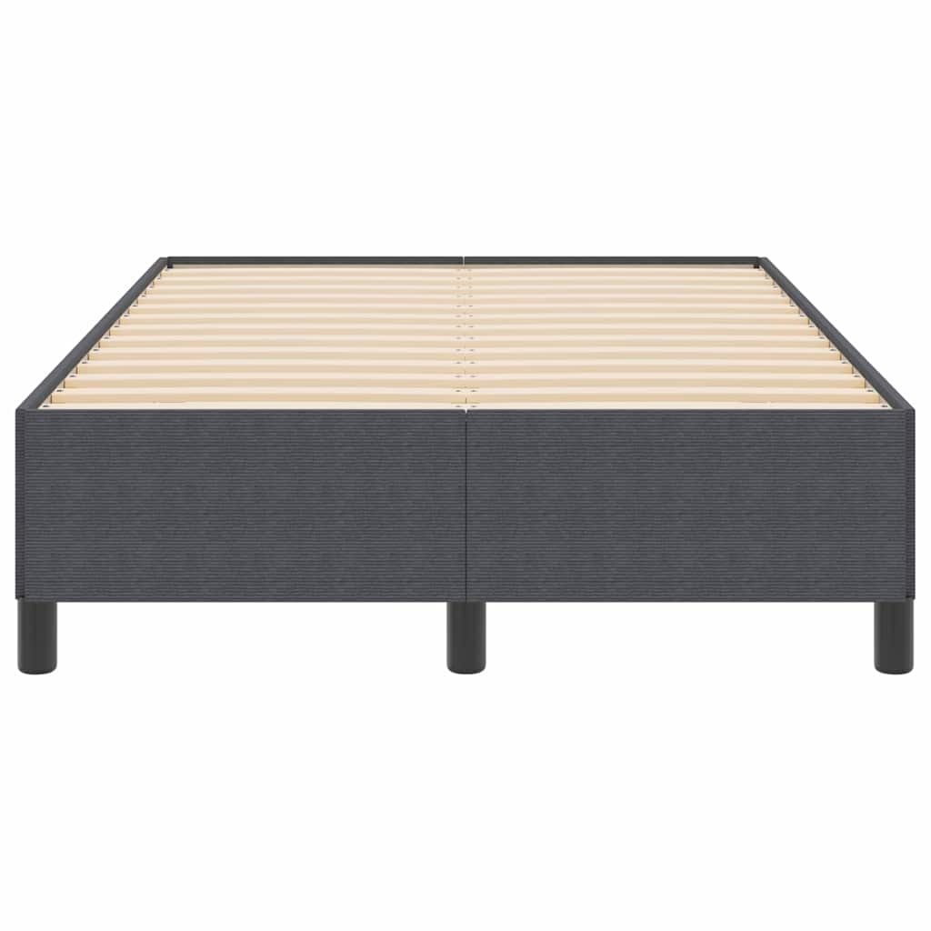vidaXL Κρεβάτι με ελατήρια Σκούρο Γκρι 120 x 200 cm