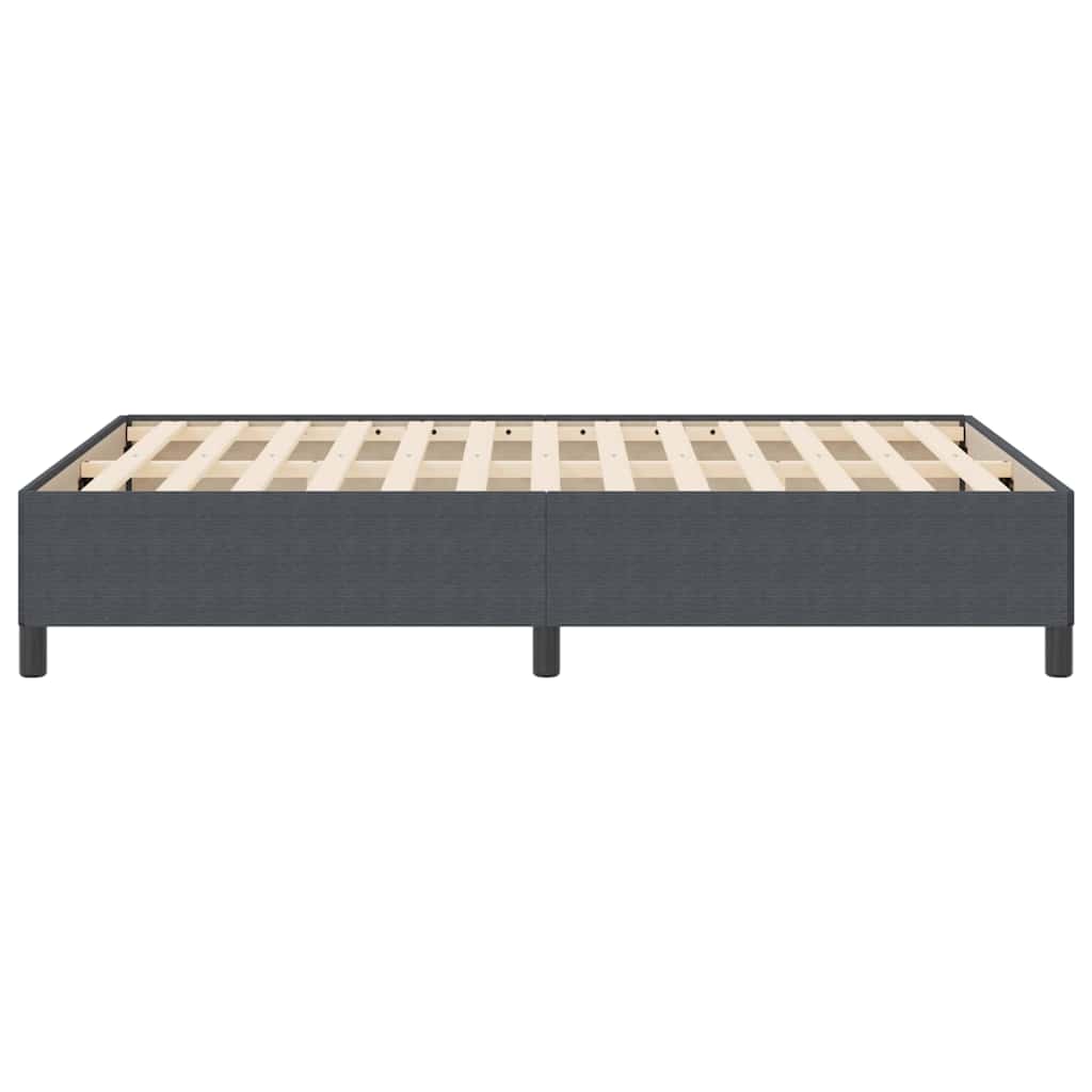 vidaXL Κρεβάτι με ελατήρια Σκούρο Γκρι 140 x 190 cm