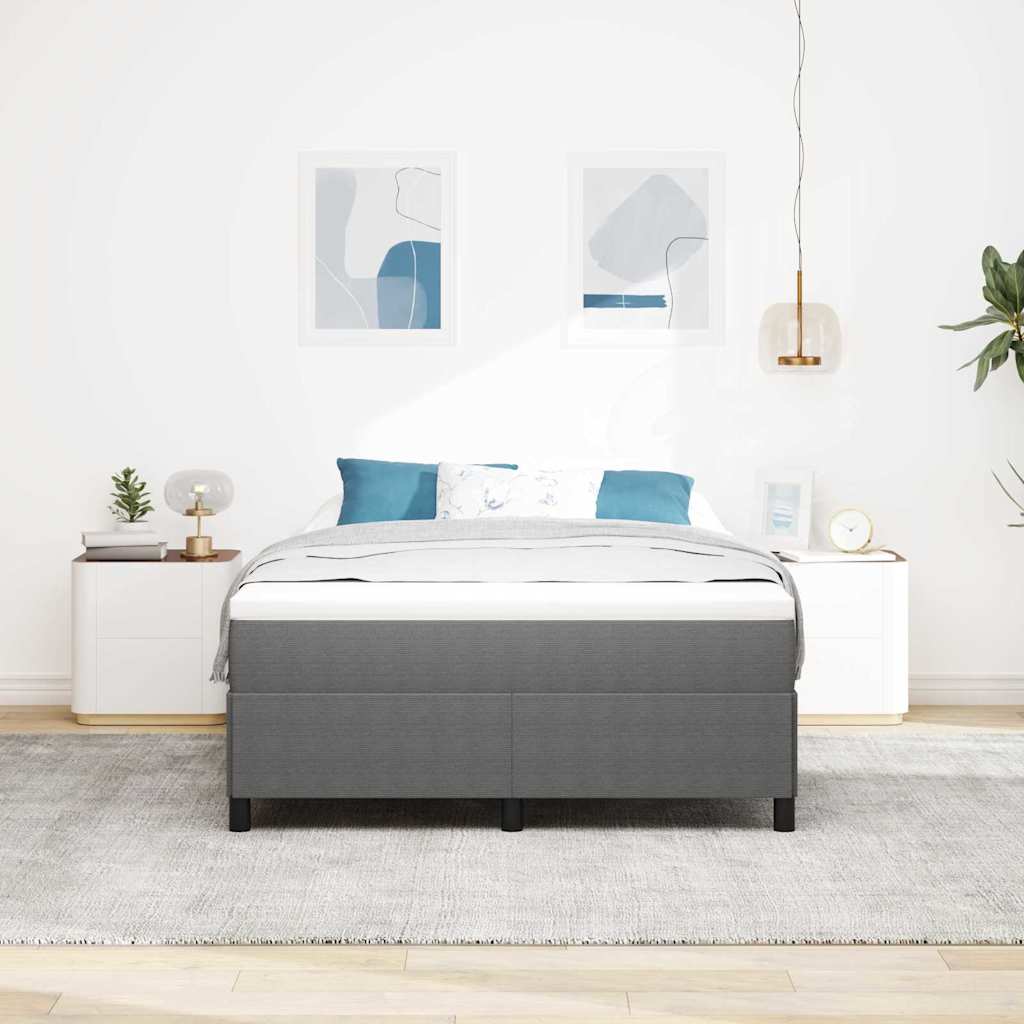 vidaXL Κρεβάτι με ελατήρια Ανοιχτό γκρι 140 x 200 cm