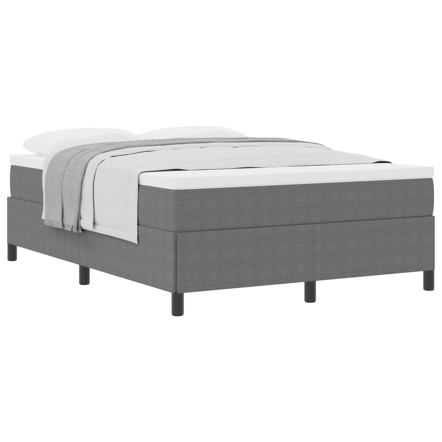 vidaXL Κρεβάτι με ελατήρια Ανοιχτό γκρι 140 x 200 cm