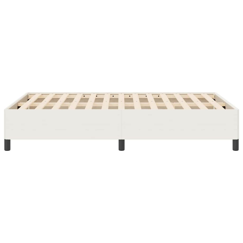 vidaXL Κρεβάτι με ελατήρια Κρεμ 140 x 200 cm Υφασμάτινο Κορντουρά