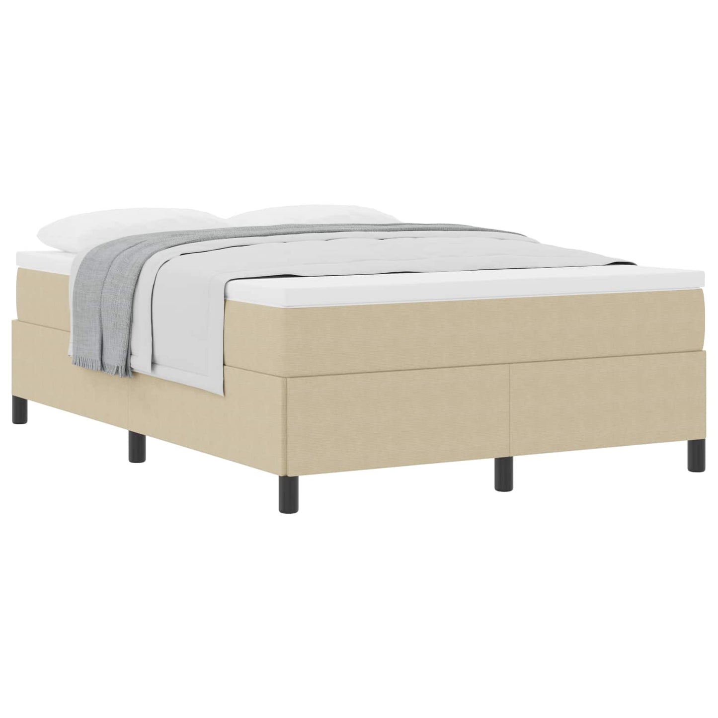 vidaXL Κρεβάτι με ελατήρια Γκρι Πράσινο 160 x 200 cm