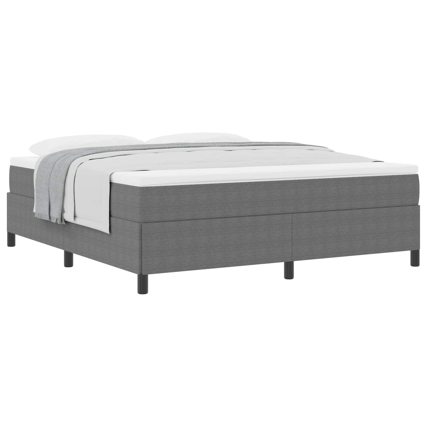 vidaXL Κρεβάτι με ελατήρια Ανοιχτό γκρι 180 x 200 cm