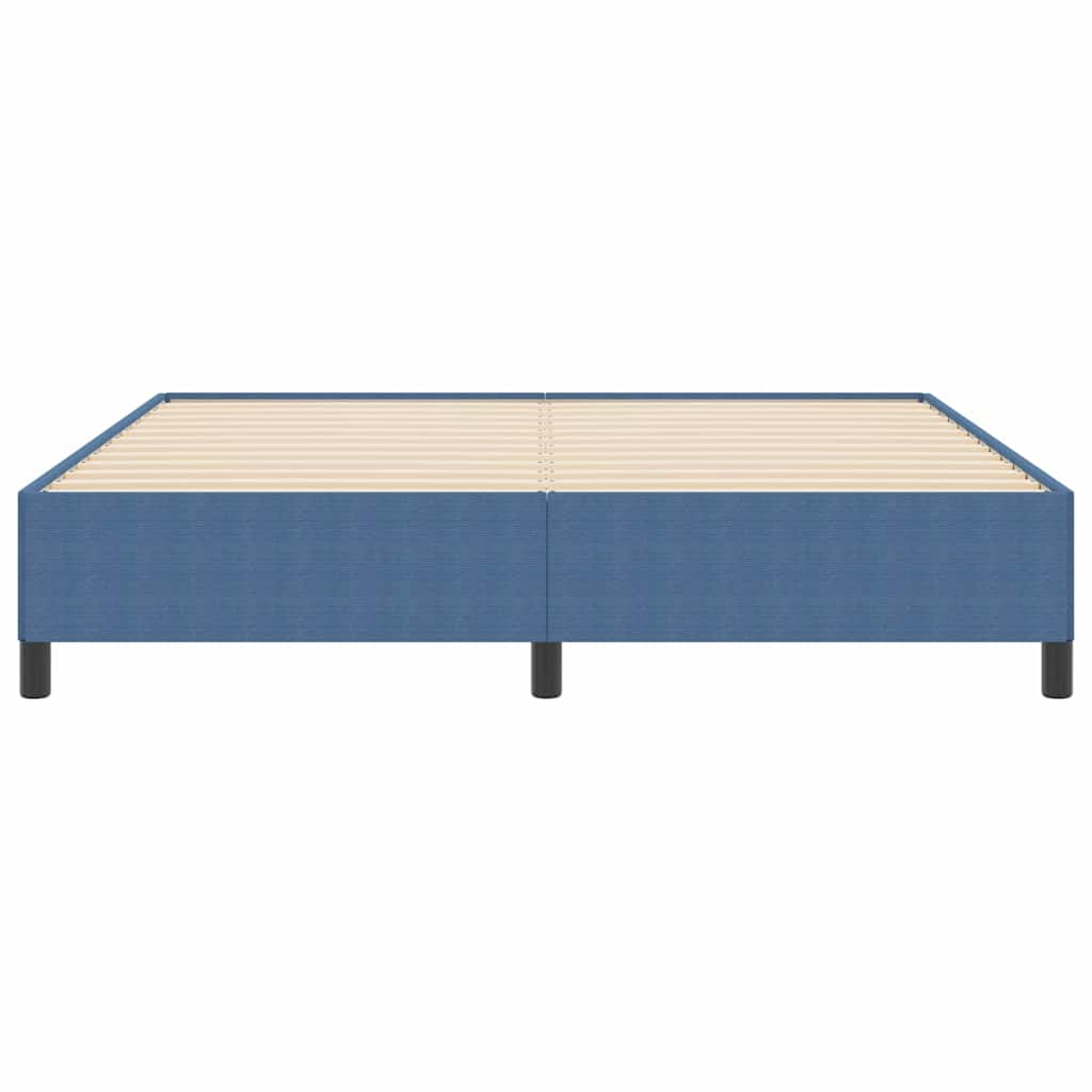 vidaXL Κρεβάτι με ελατήρια Μπλε 180 x 200 cm Υφασμάτινο Κορντουρά