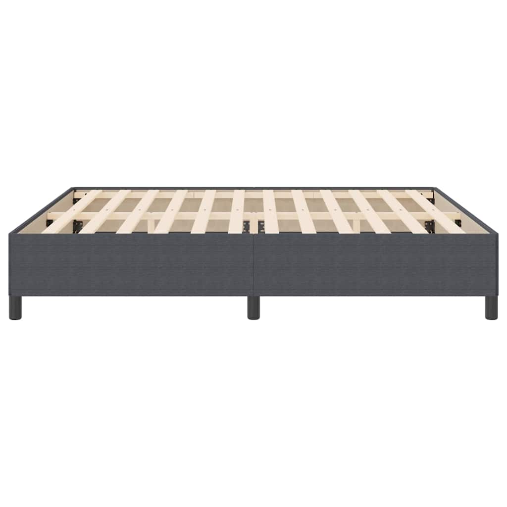 vidaXL Κρεβάτι με ελατήρια Σκούρο Γκρι 200 x 200 cm