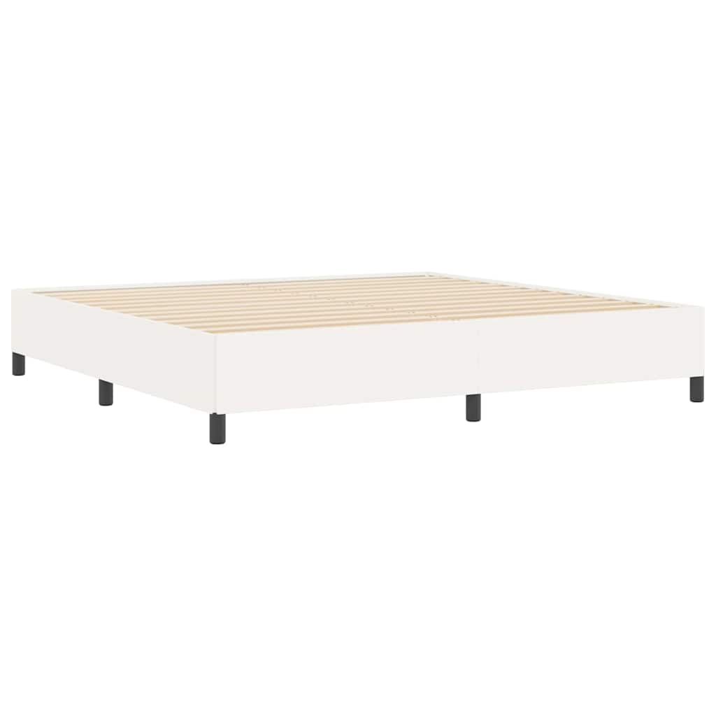 vidaXL Κρεβάτι με ελατήρια Κρεμ 200 x 200 cm Υφασμάτινο Κορντουρά