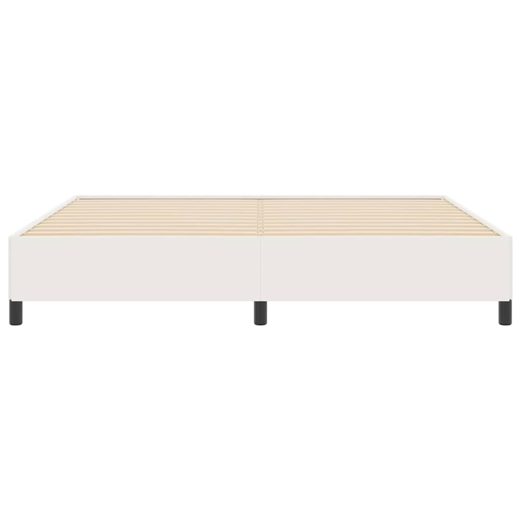vidaXL Κρεβάτι με ελατήρια Κρεμ 200 x 200 cm Υφασμάτινο Κορντουρά