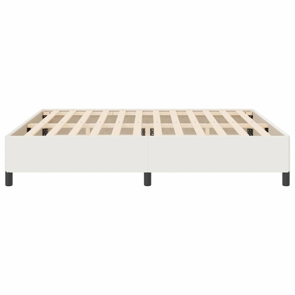 vidaXL Κρεβάτι με ελατήρια Κρεμ 200 x 200 cm Υφασμάτινο Κορντουρά