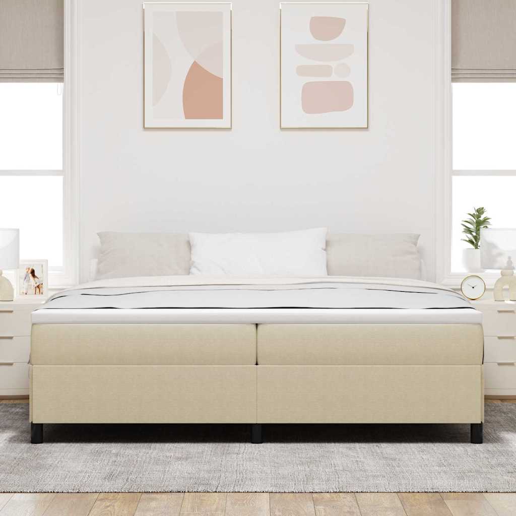 vidaXL Κρεβάτι με ελατήρια Γκρι Πράσινο 200 x 200 cm