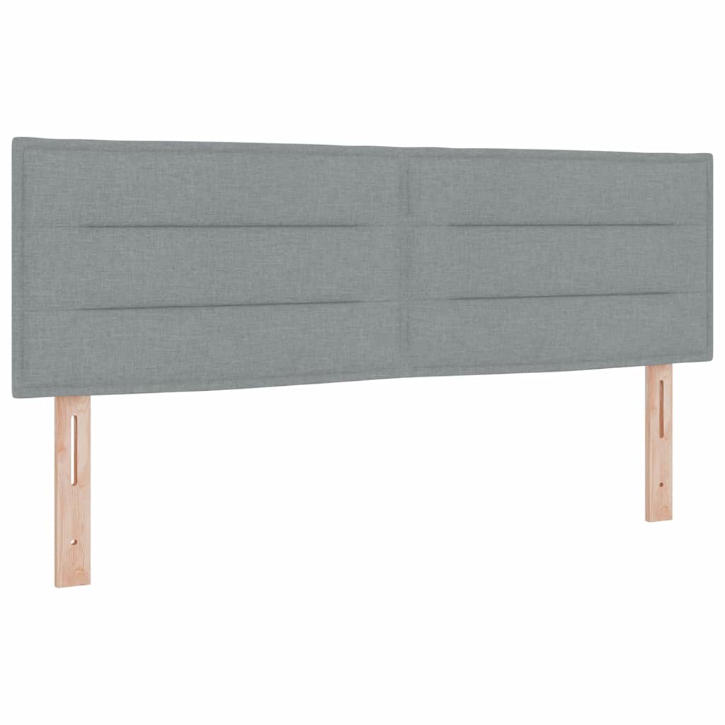 vidaXL Κεφαλάρι Ανοιχτό γκρι 160 cm ύφασμα