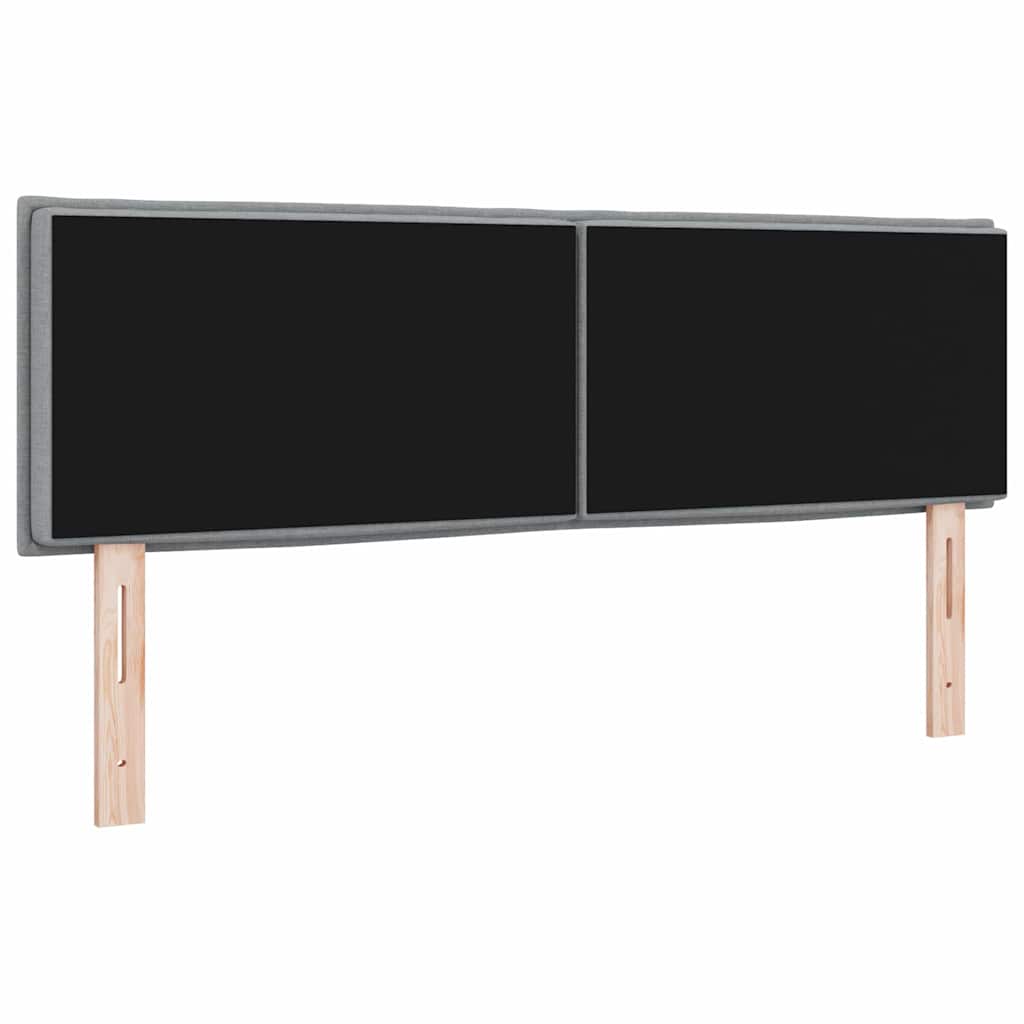 vidaXL Κεφαλάρι Ανοιχτό γκρι 160 cm ύφασμα