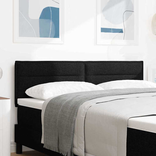 vidaXL Κεφαλάρι με κεφαλάρι Μαύρο 160 cm Τεχνητό Δέρμα