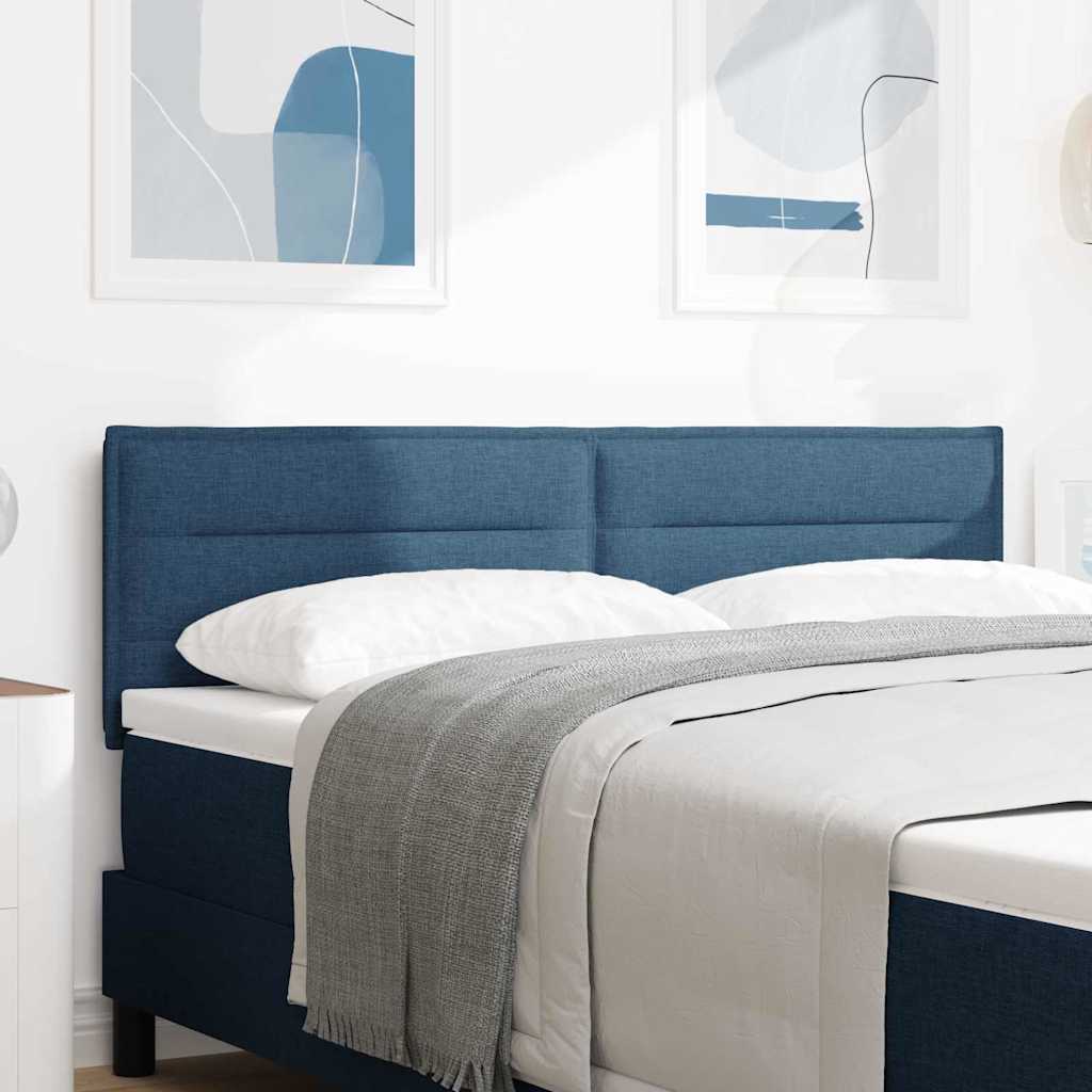 vidaXL Κεφαλάρι με κεφαλάρι Μπλε 160 cm Τεχνητό Δέρμα