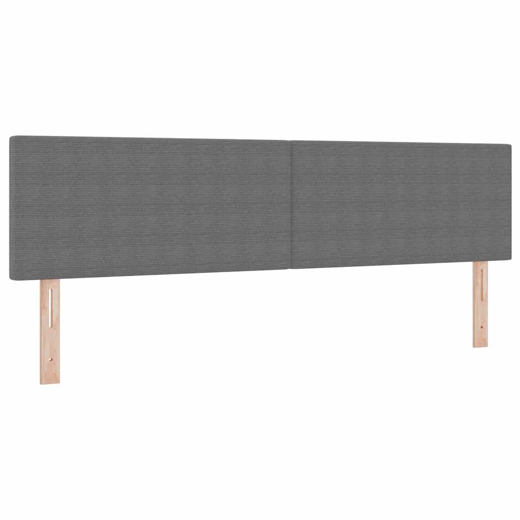 vidaXL Κεφαλάρι με κεφαλάρι Ανοιχτό γκρι 180 cm Τεχνητό Δέρμα