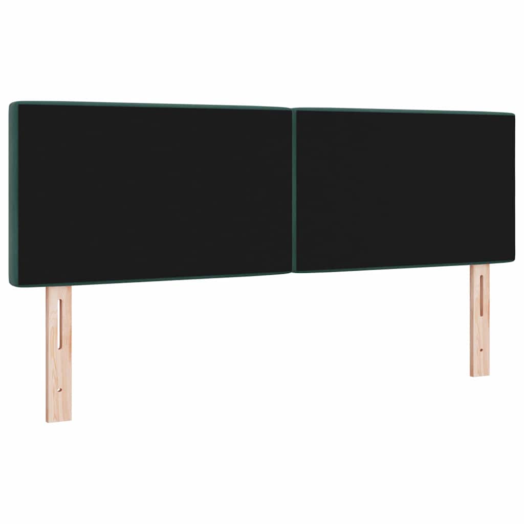 vidaXL Κεφαλάρι Σκούρο Πράσινο 144 cm Βελούδο