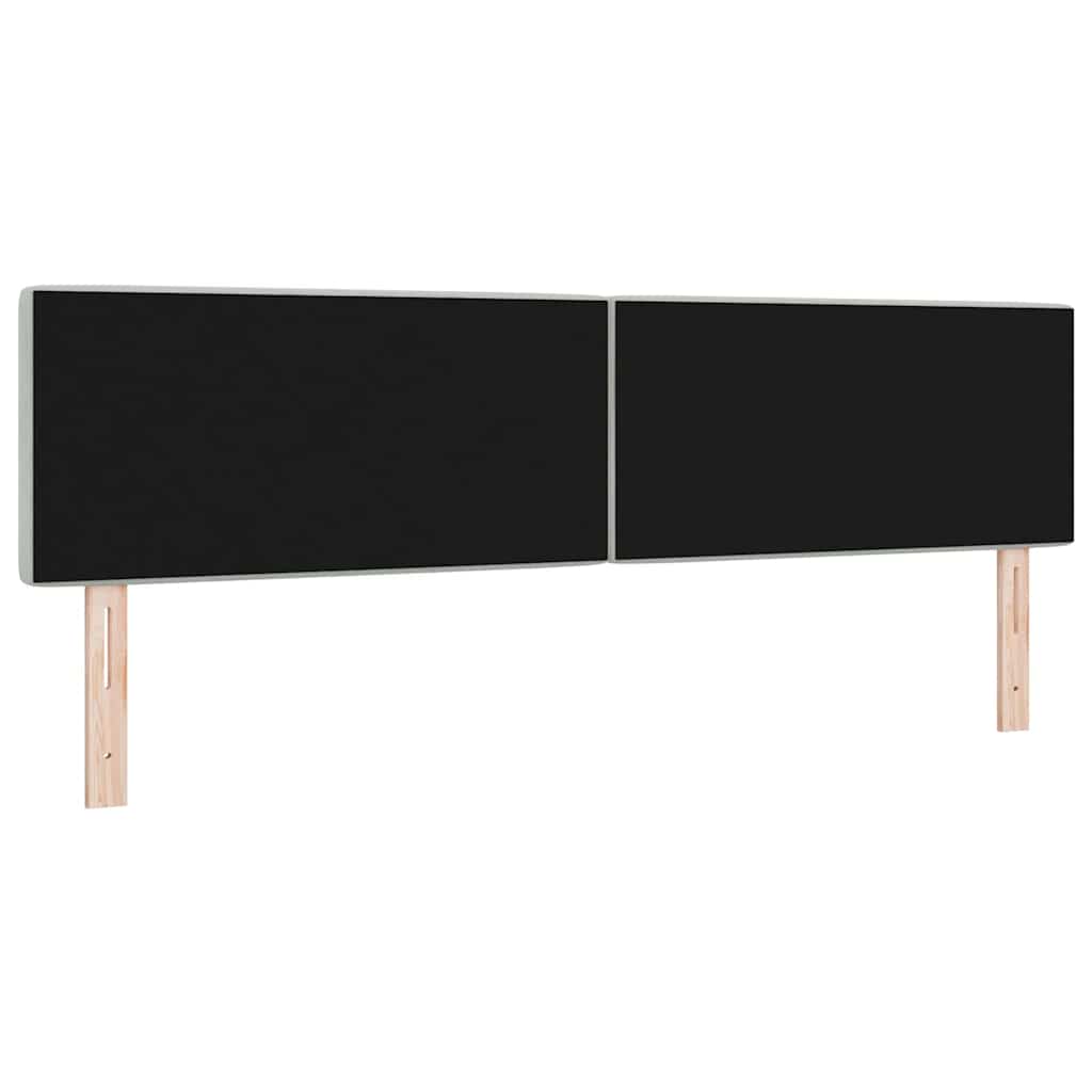 vidaXL Κεφαλάρι Ανοιχτό γκρι 180 cm Βελούδο