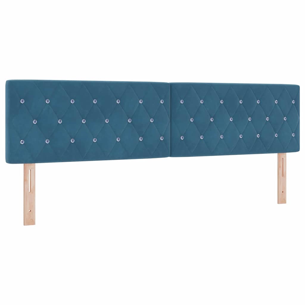 vidaXL Κεφαλάρι Σκούρο Μπλε 180 cm Βελούδο