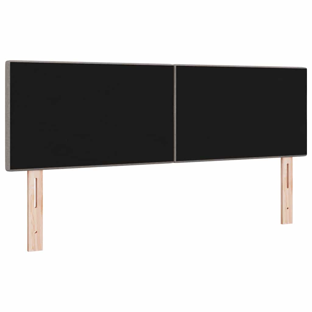 vidaXL Κεφαλάρι με κεφαλάρι Taupe 144 cm Τεχνητό Δέρμα