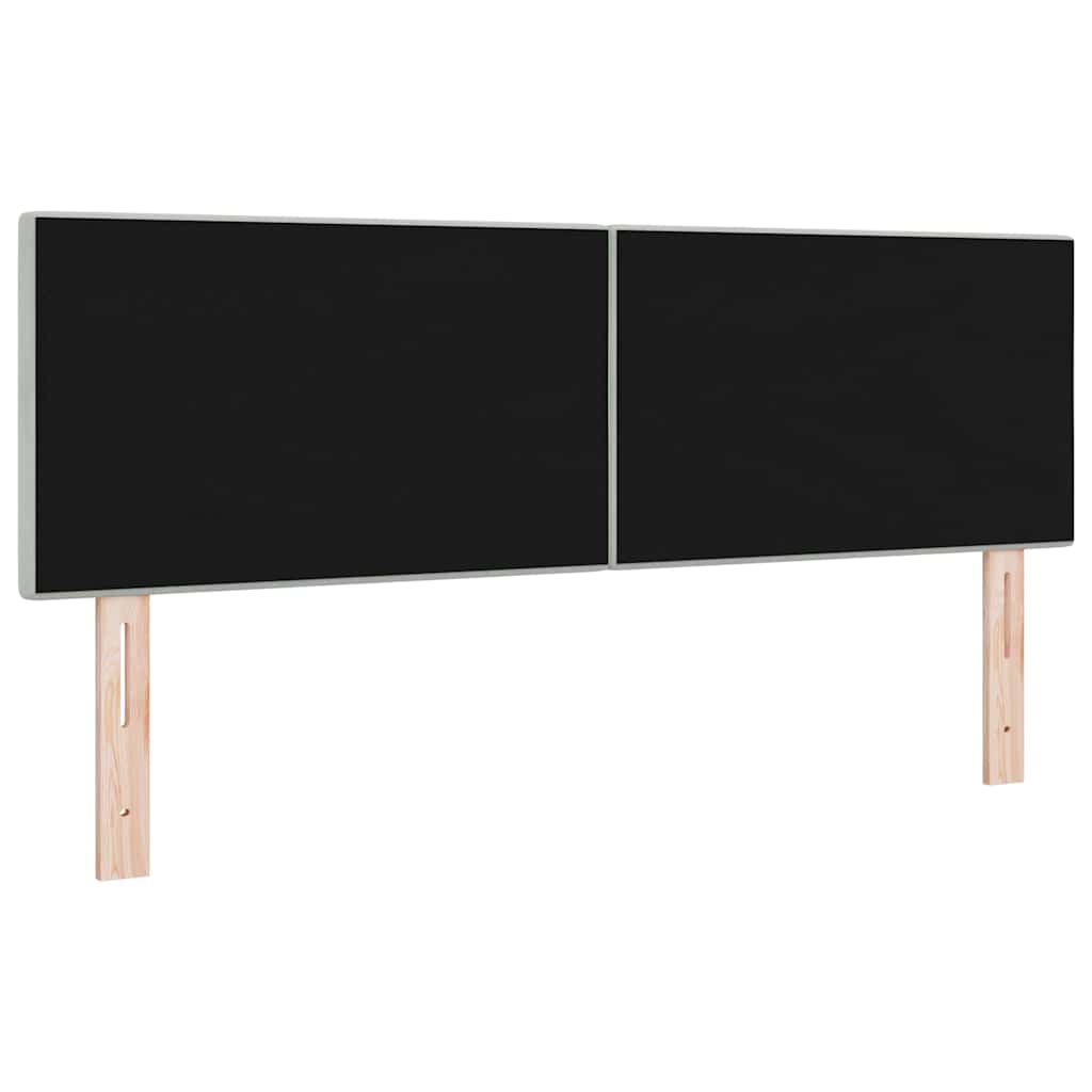 vidaXL Κεφαλάρι Ανοιχτό γκρι 160 cm Βελούδο