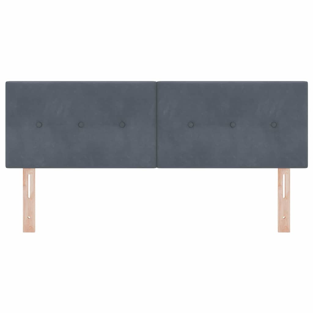 vidaXL Κεφαλάρι Σκούρο Γκρι 160 cm Βελούδο