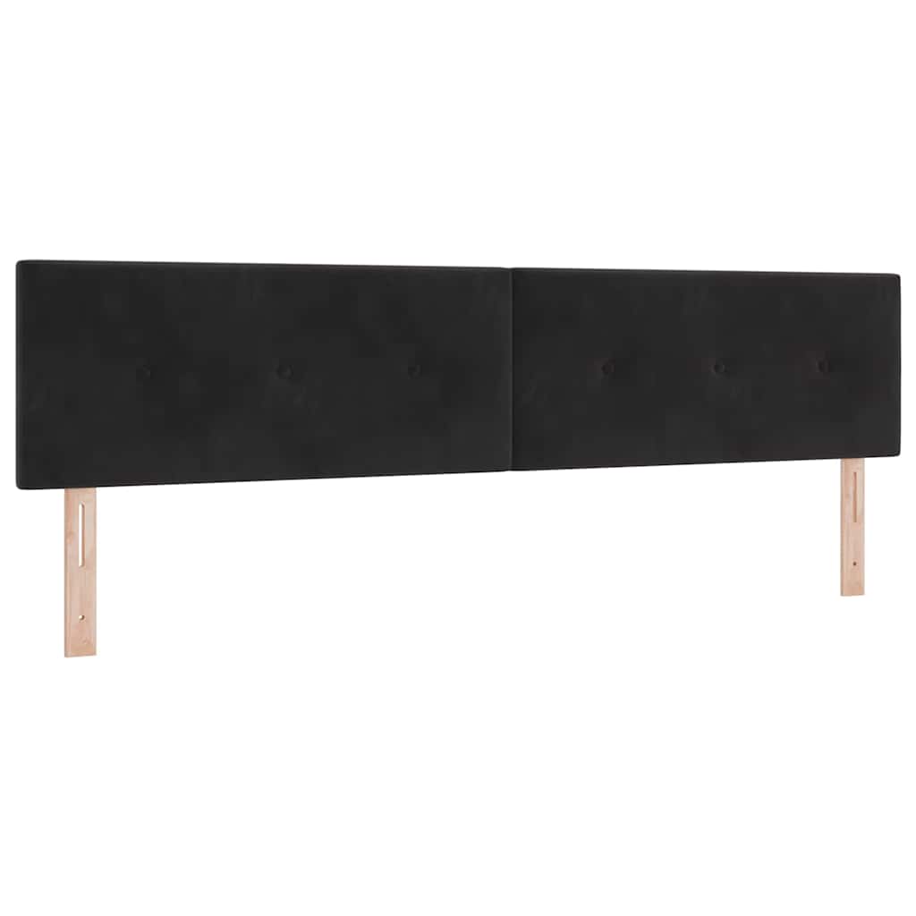 vidaXL Κεφαλάρι Μαύρο 200 cm Βελούδο