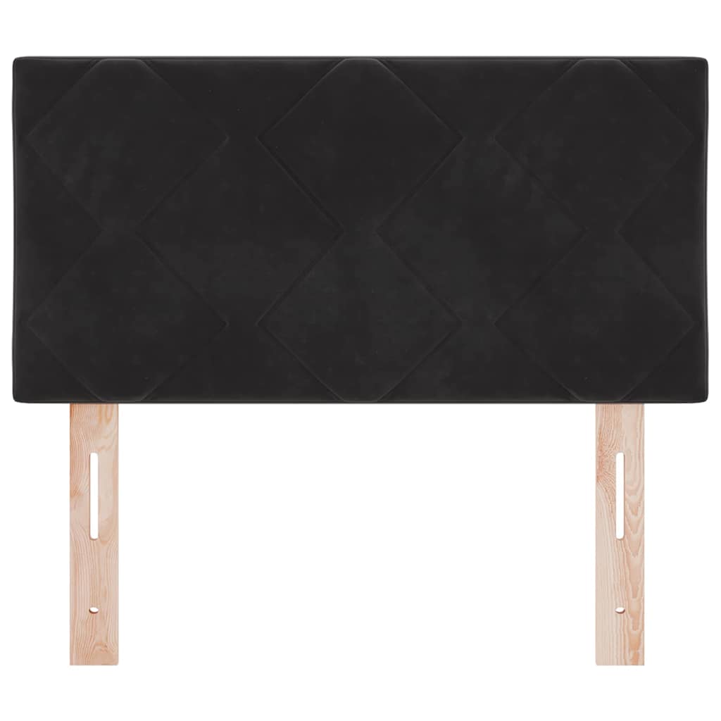 vidaXL Κεφαλάρι Μαύρο 80 cm Βελούδο